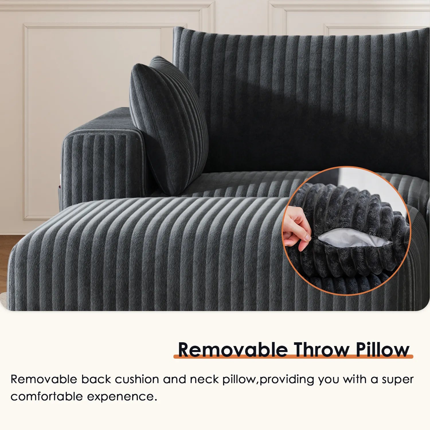 Boneless couch-8 seater