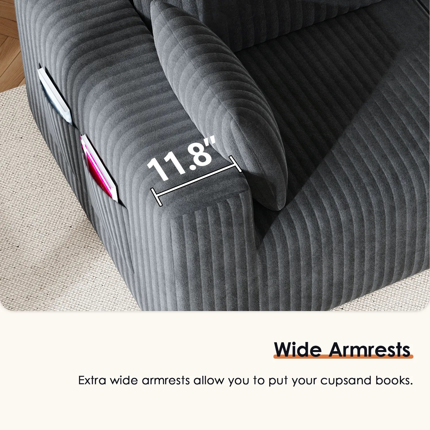 Boneless couch-8 seater