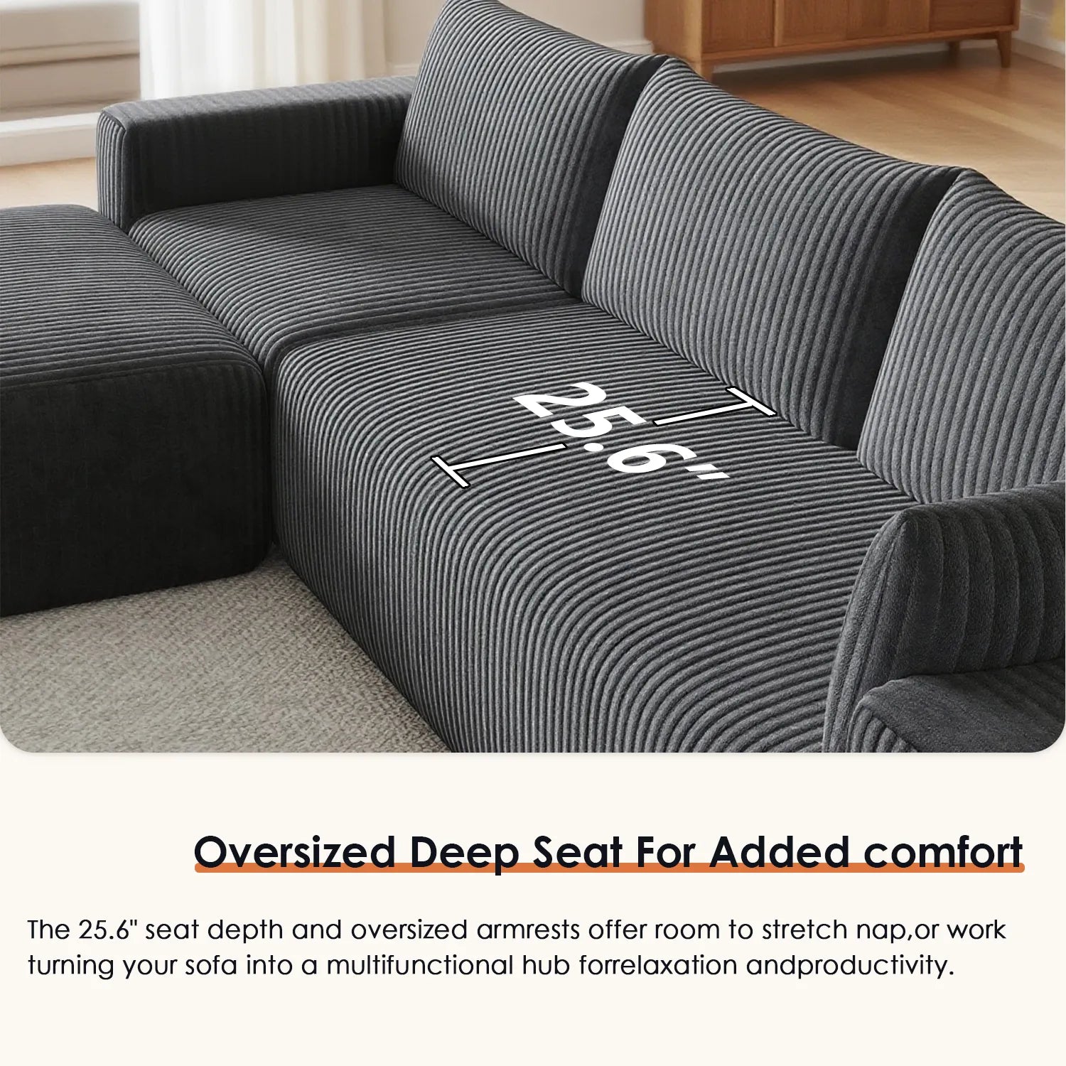 Boneless couch-8 seater