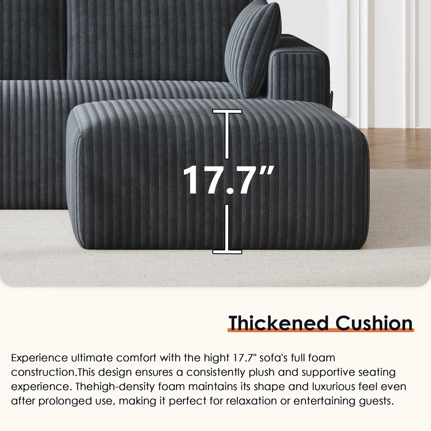 Boneless couch-8 seater
