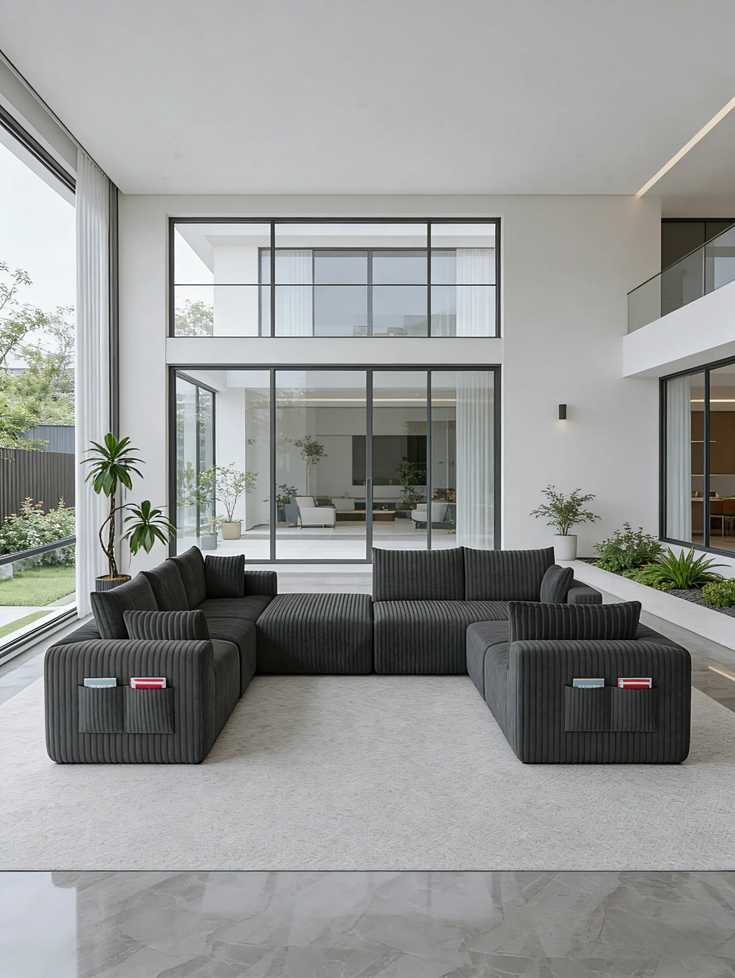 Boneless couch-8 seater