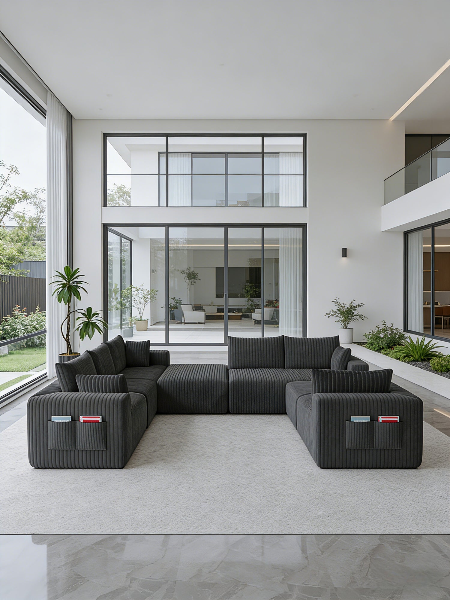 Boneless couch-8 seater