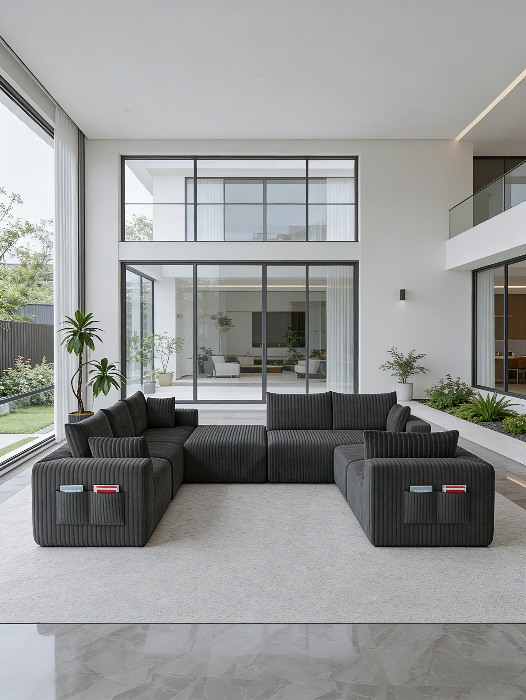 Boneless couch-8 seater