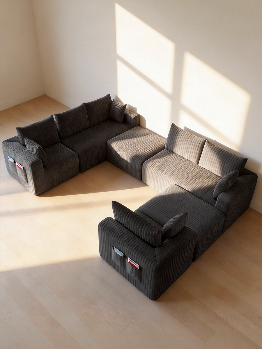Boneless couch-8 seater