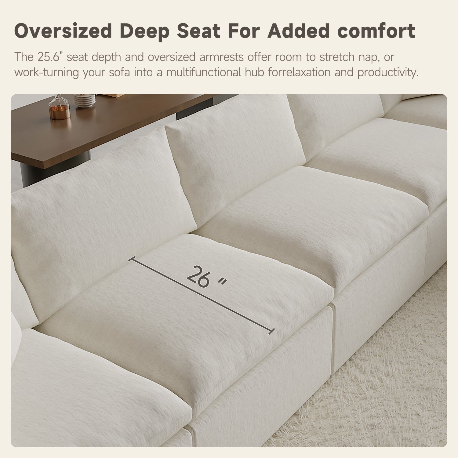 Domiqut  Cloud Couch for Living Room