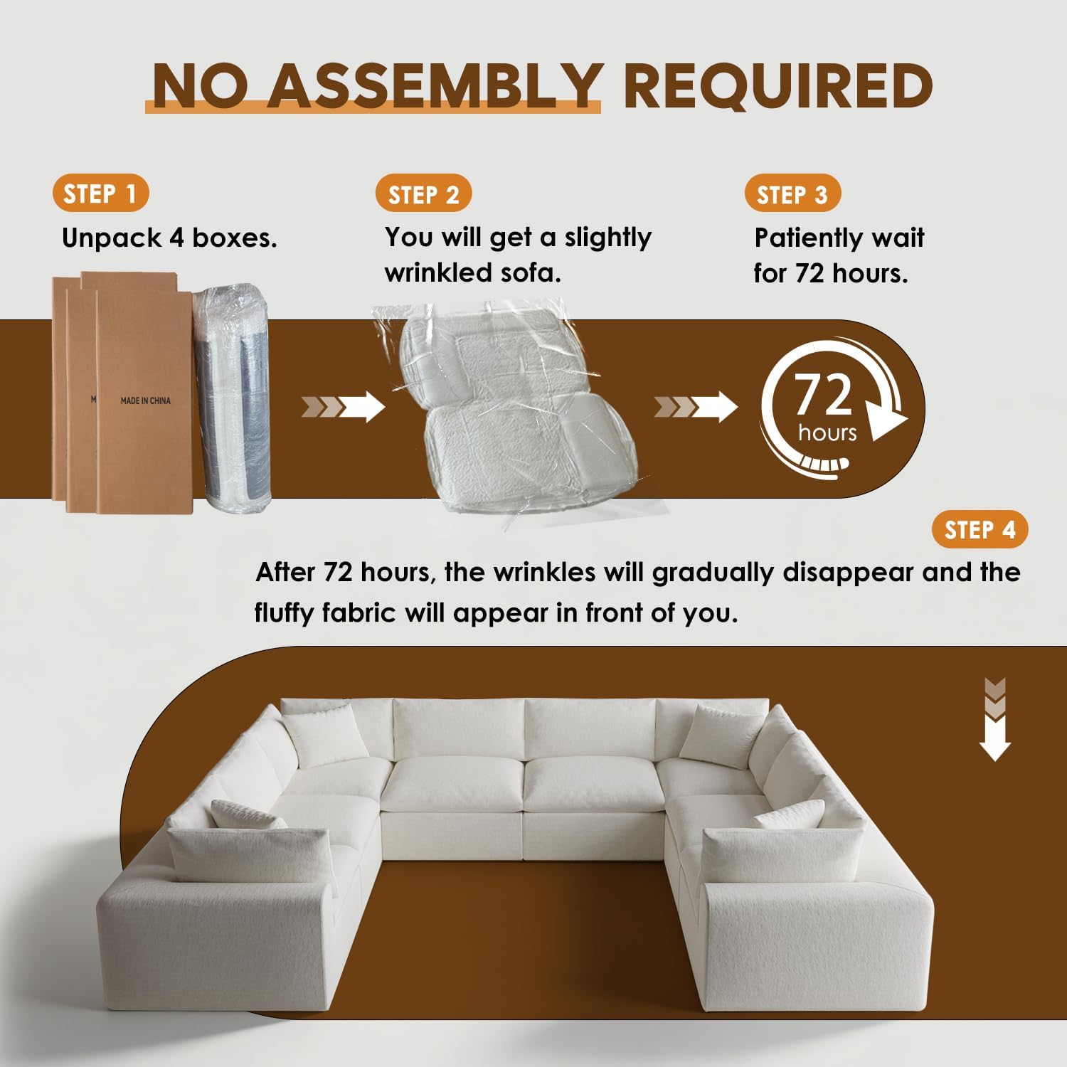 Cloud couch 8 seaters