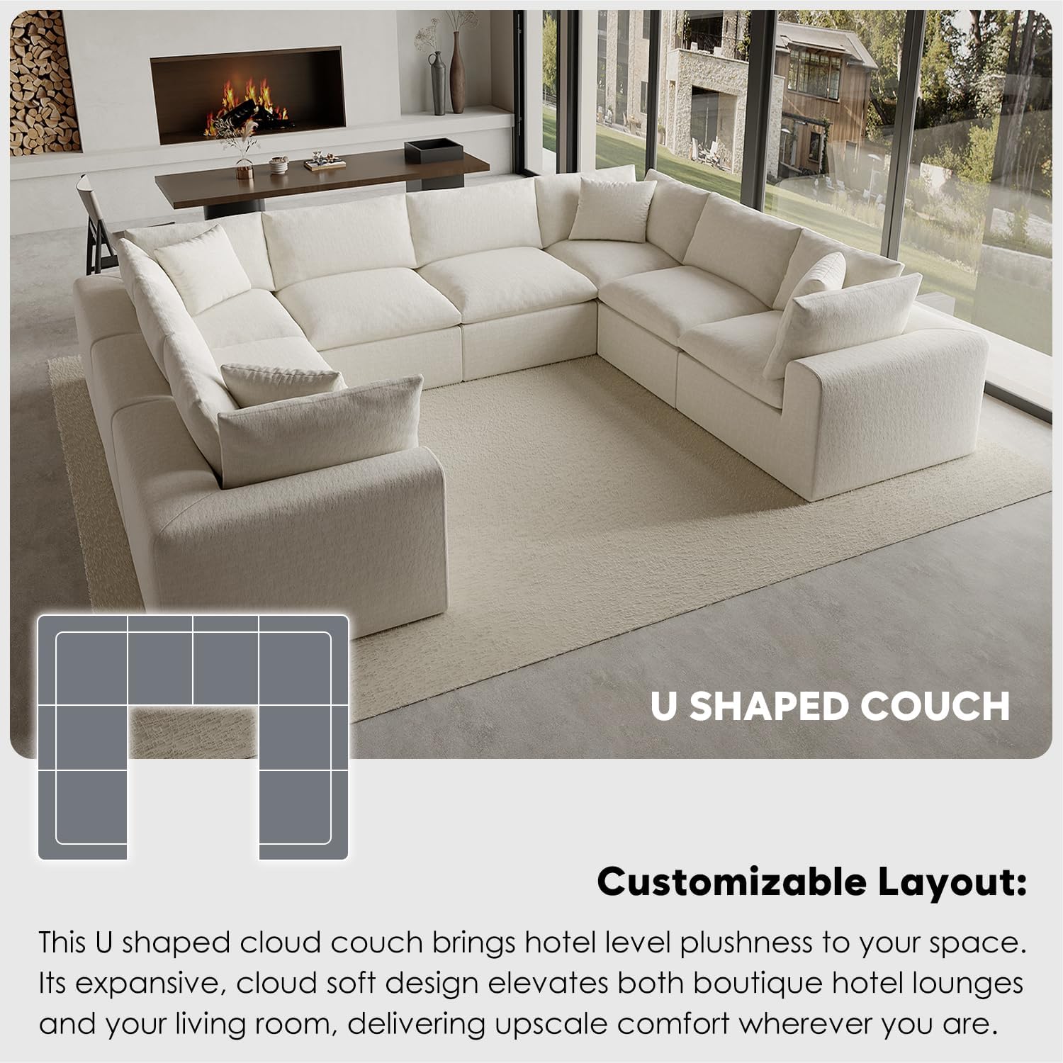 Cloud couch 8 seaters