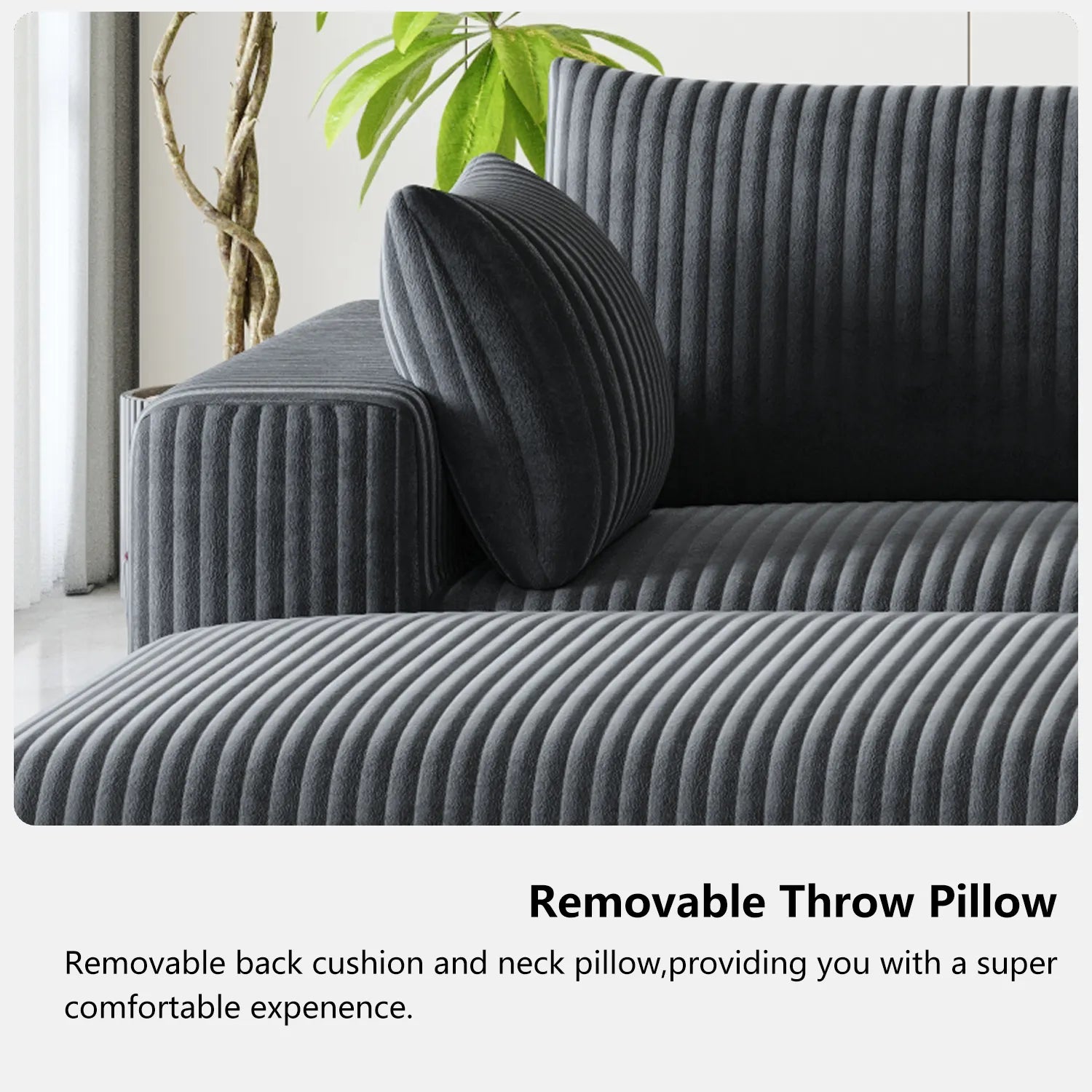 Boneless couch 4 seater