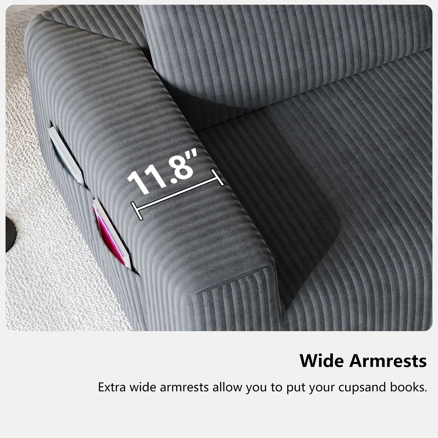 Boneless couch 4 seater