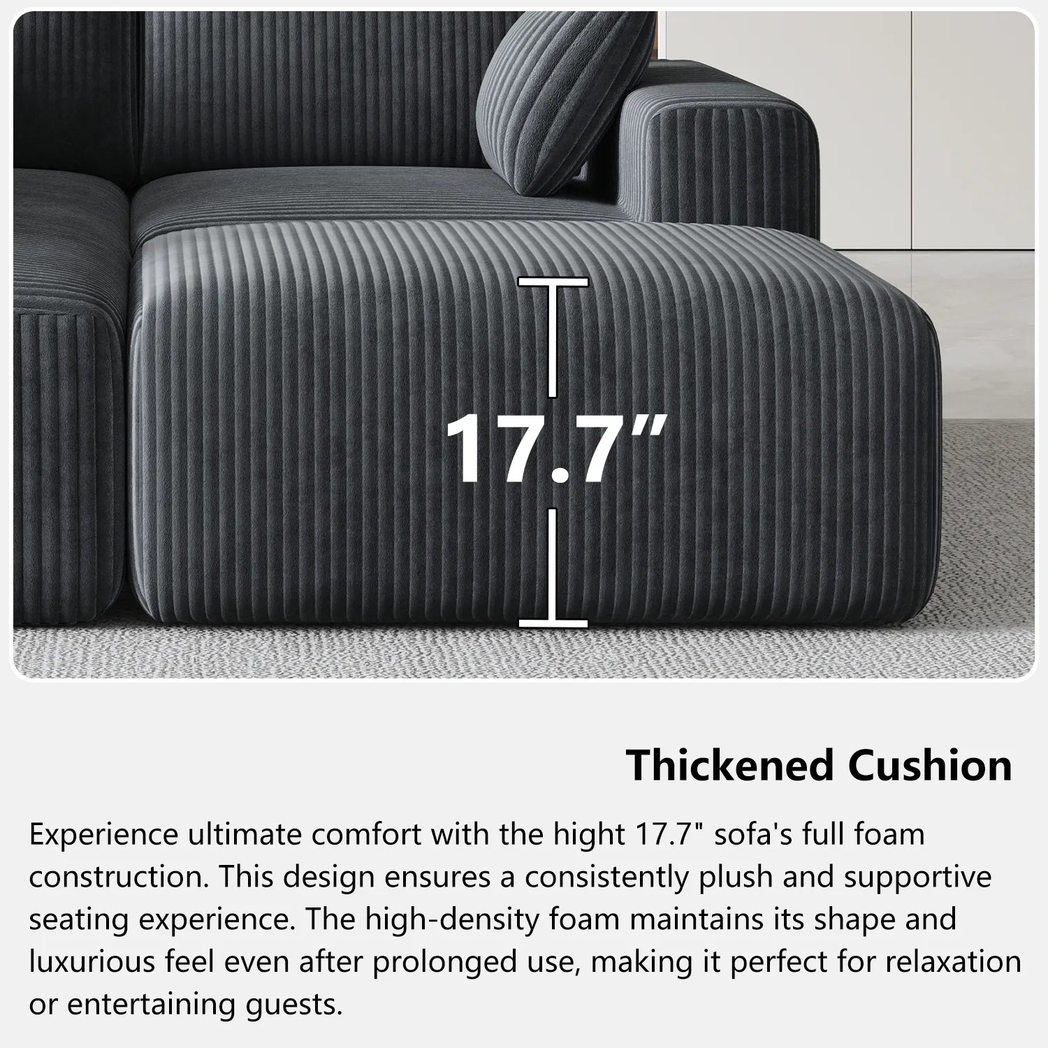 Boneless couch 4 seater